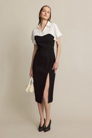 Collared Shirt Dress by Toccin