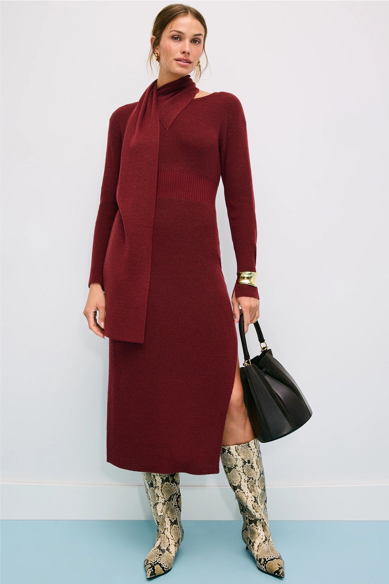 Scarf Sweater Dress by Toccin - Photo 0