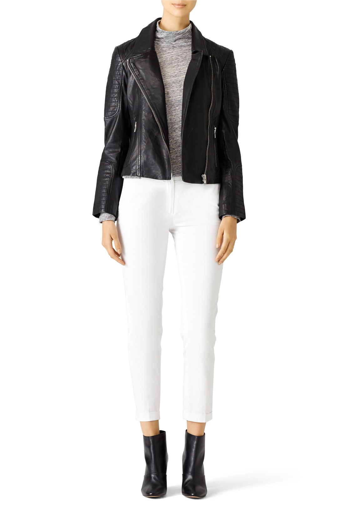 Black Benton Leather Jacket by BB Dakota 0