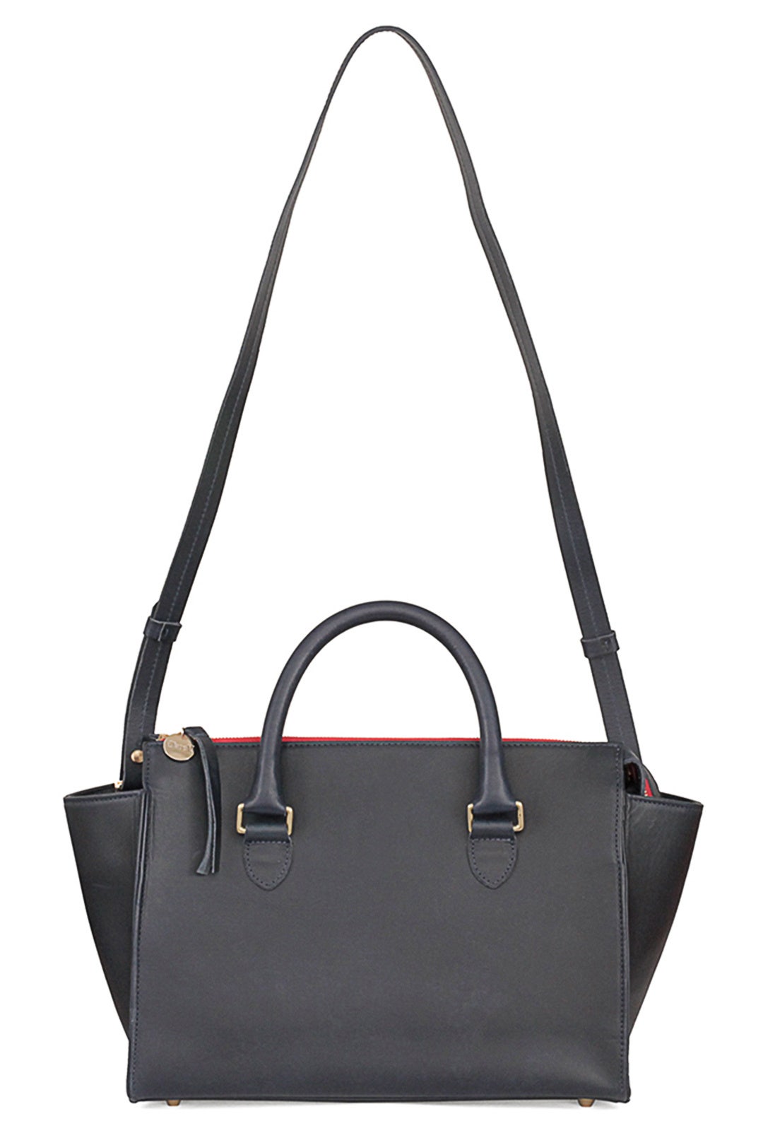 Navy Petite Sandrine Bag by Clare V.