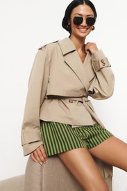 Remi Striped Shorts by HEVRON