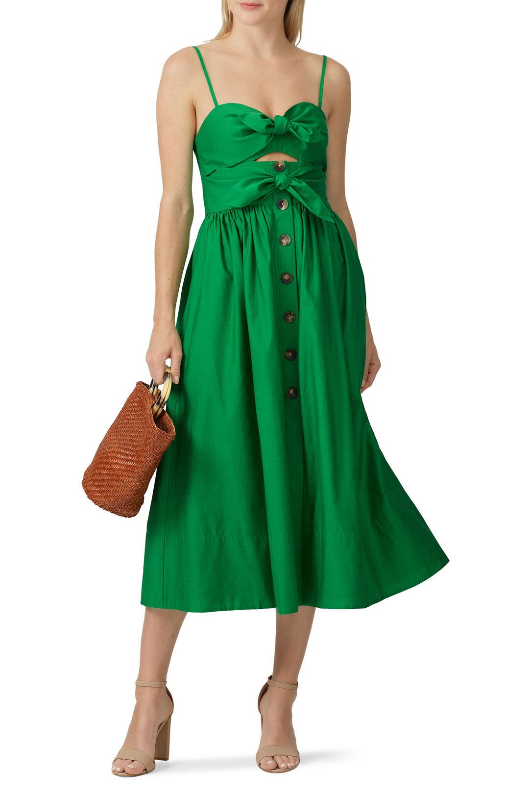 Desert Palm Tie Front Dress by kate spade new york 0