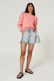 Marianne French Terry Sweatshirt by Milly