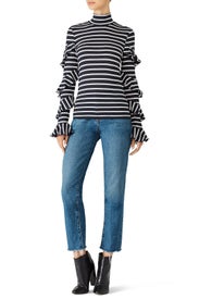 Black Spiral Sweater by Nicholas