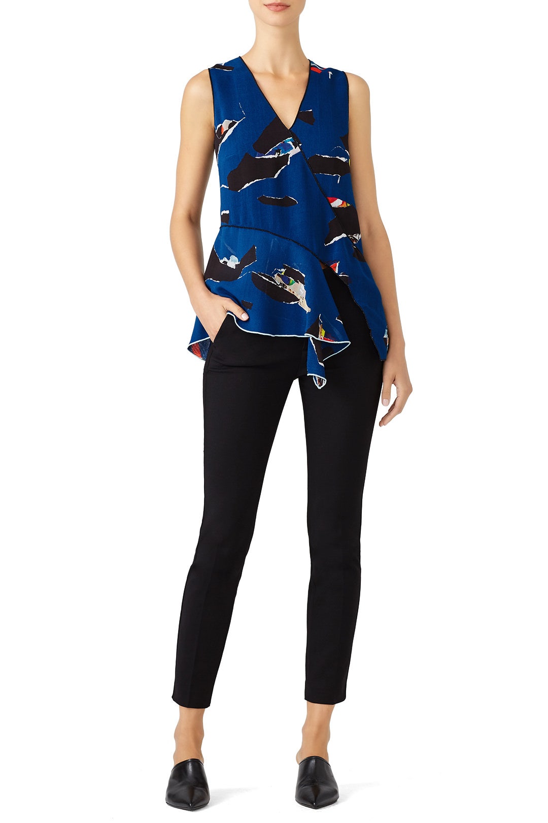 Indigo Collage Top by Proenza Schouler 0
