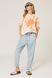Orange Tie Dye Sweatshirt by Scotch & Soda