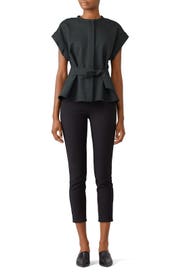Green Wool Tradition Top by Sea New York