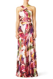 Hibiscus Floral Gown by Theia