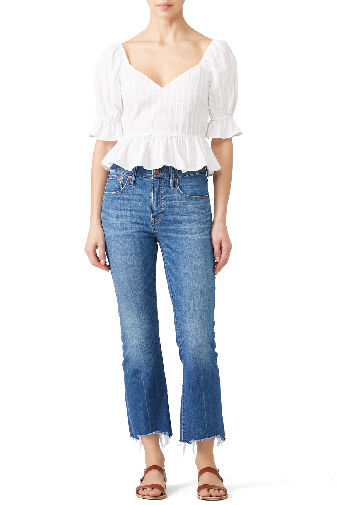 White Currency Top by The Fifth Label 0