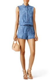 Denim Crosshatch Romper by TART Collections
