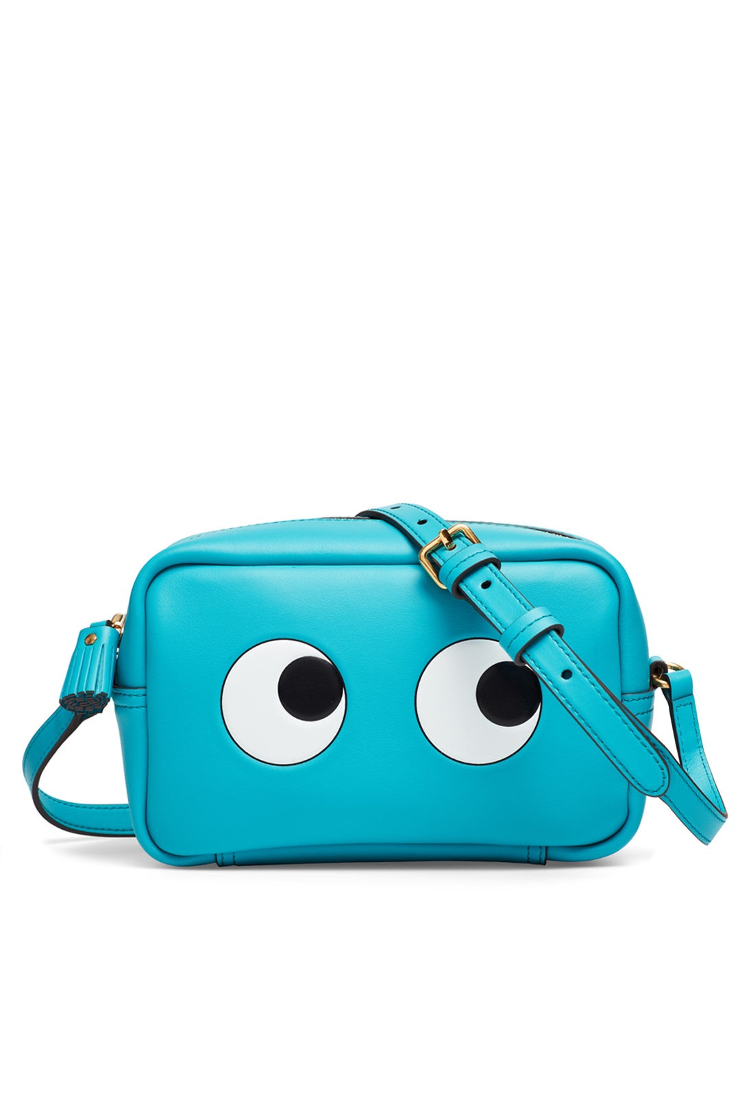 Turquoise Mini Eyes Crossbody by Anya Hindmarch 0