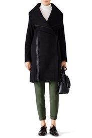 Black Nikki Coat by Badgley Mischka