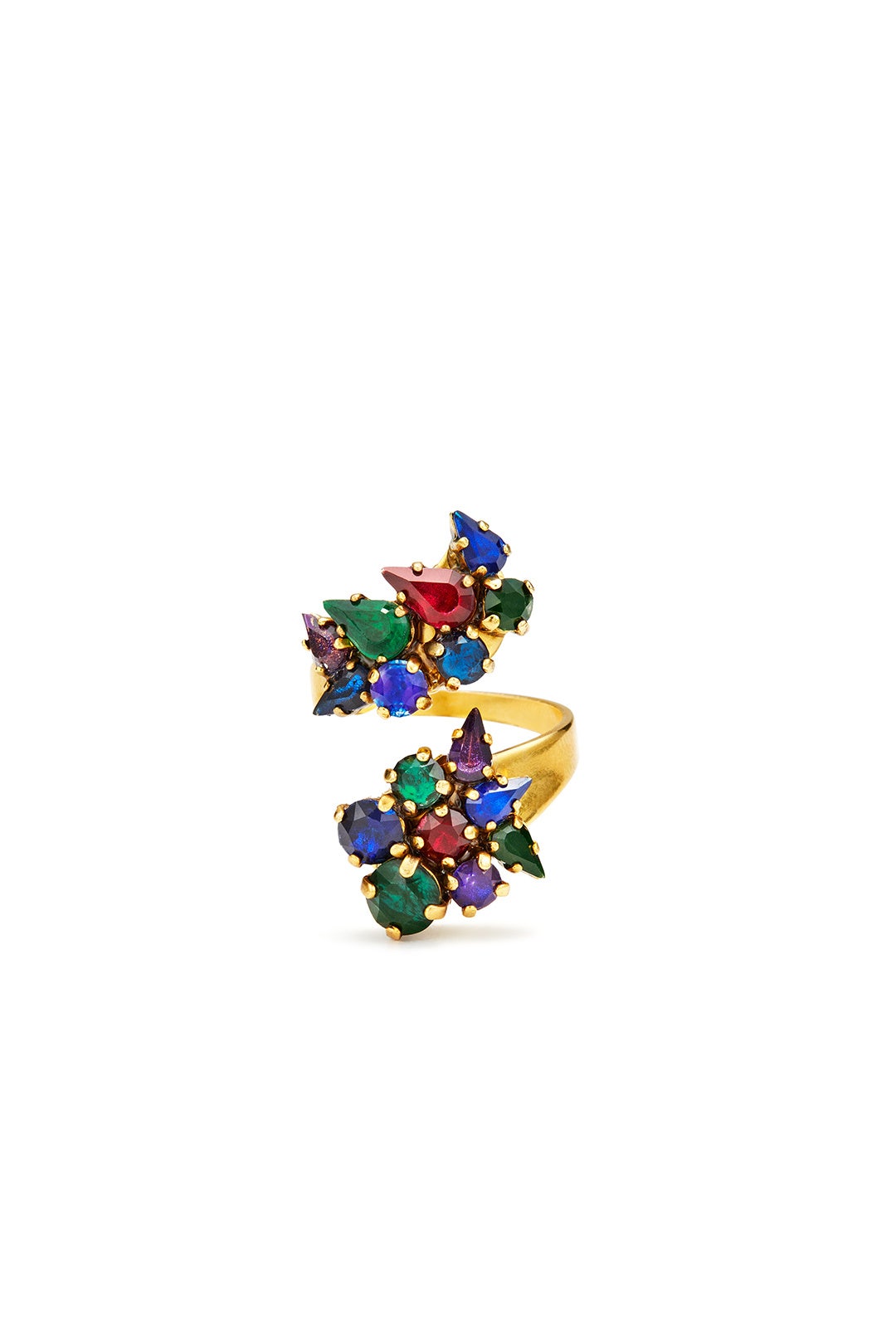 Hyperdrive Jewel Wrap Ring by Erickson Beamon