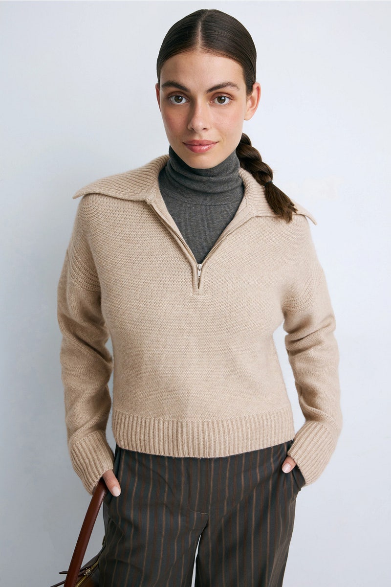 Premium Cashmino Quarter Zip Sweater by NAADAM - Photo 0