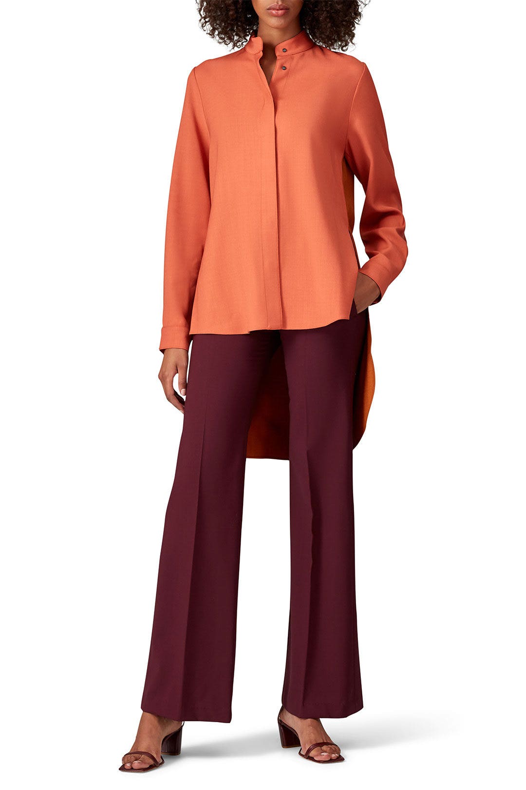 Burnt Orange Tailoring Top by Roksanda 0