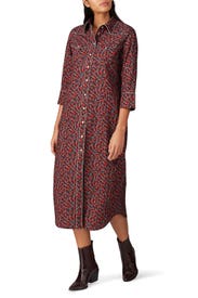 Quarter Sleeve Cowboy Dress by R13