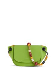 Kiwi Bead Strap Bend Bag by SIMONMILLER Accessories
