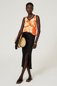 Orange Tie Dye Slip Tank by Thakoon x RTR