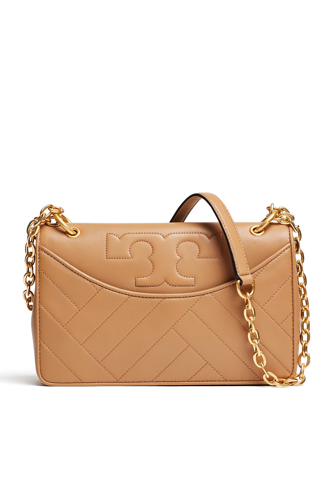 Camel Alexa Shoulder Bag by Tory Burch Accessories Rent the Runway