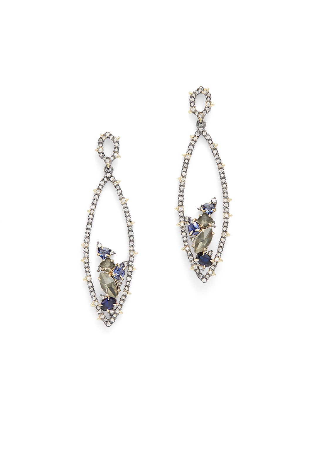 Crystal Encrusted Spike Earrings by Alexis Bittar 1