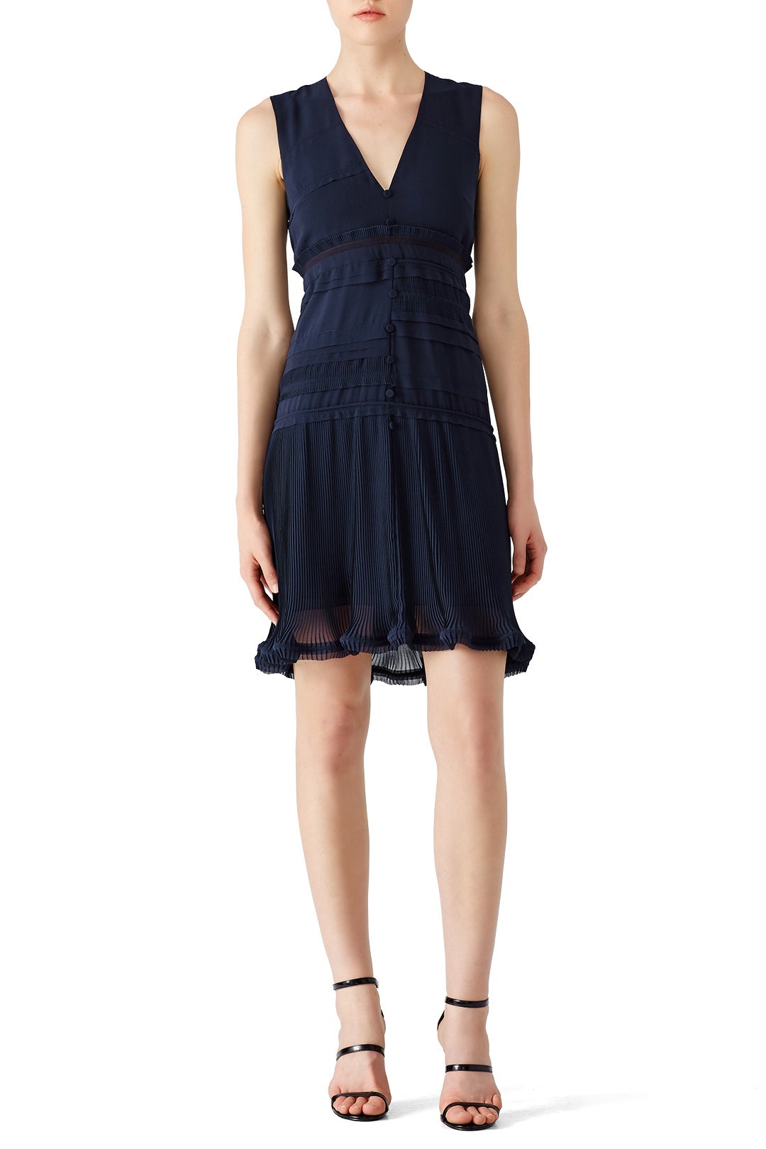 Navy Plisse Dress by Carven 0