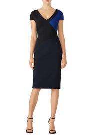 V-Neck Banded Dress by Diane von Furstenberg