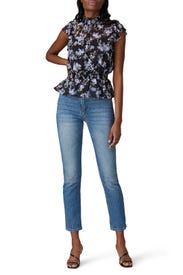 Floral Peplum Top by Great Jones