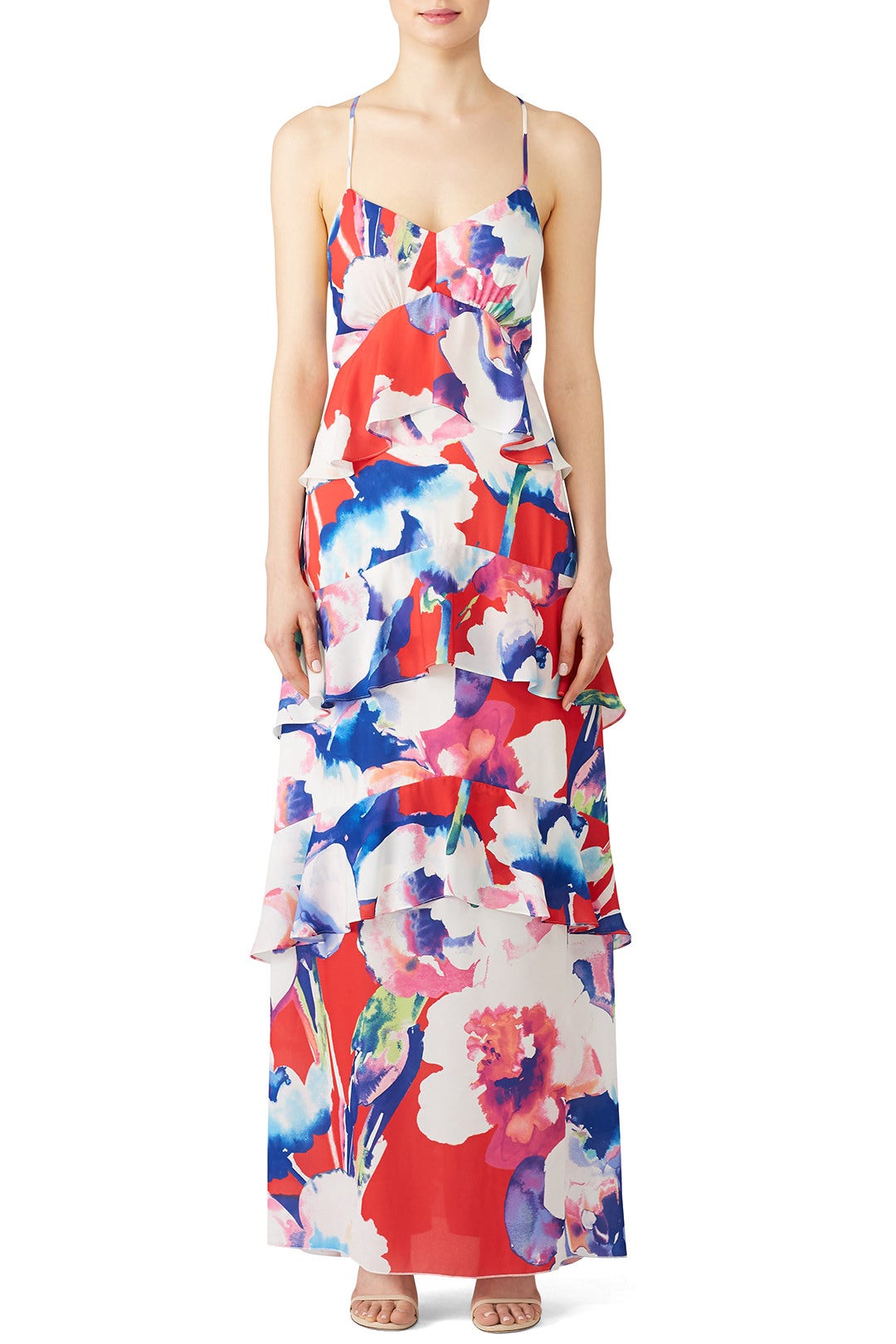 Salsa Red Floral Maxi by Josie by Natori 0