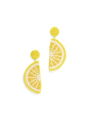Lemon Slice Earrings by Kenneth Jay Lane