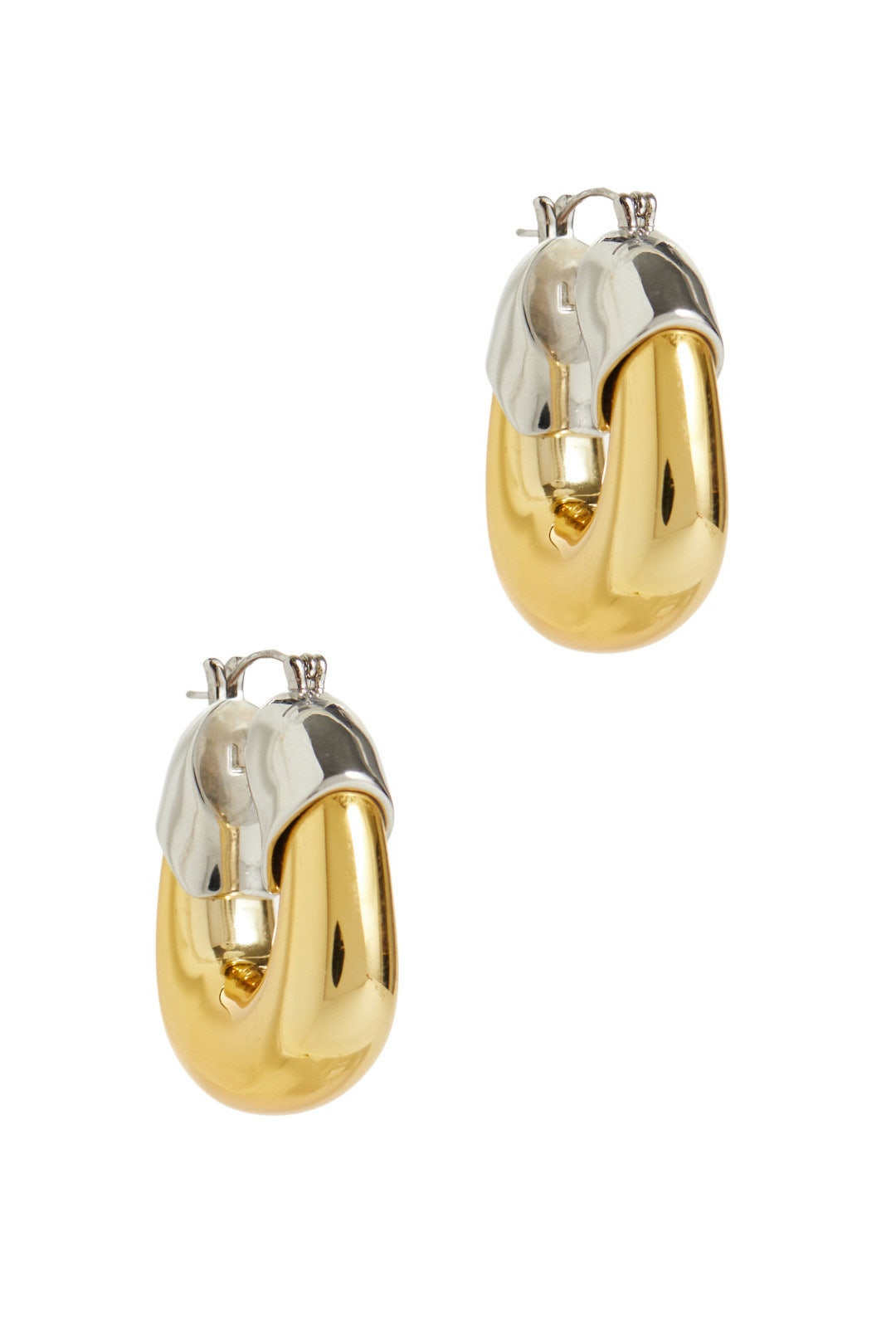 Mixed Metal Hoops by Lizzie Fortunato Rent the Runway