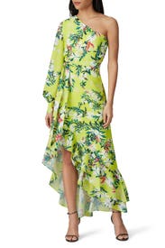 One Shoulder High Low Maxi by One33 Social