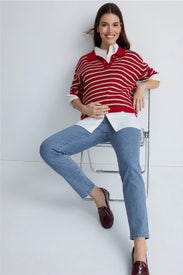 Mum Tapered Jeans by PIETRO BRUNELLI MATERNITY