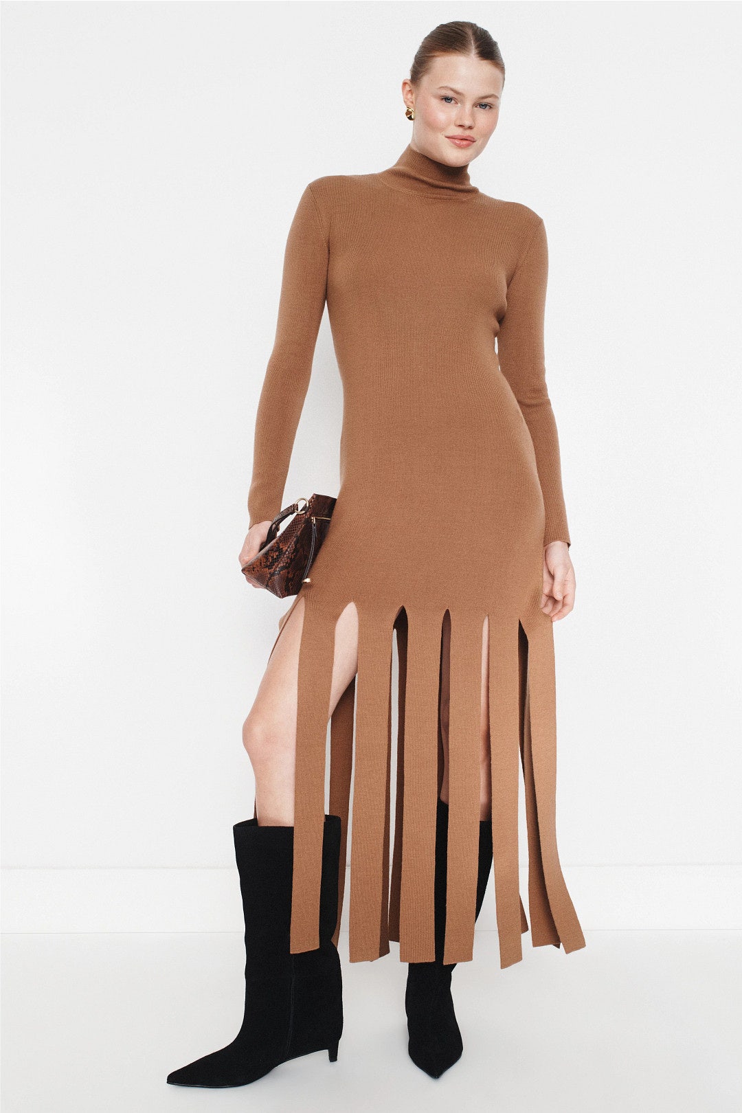 Fringe Midi Dress by Rosetta Getty x RTR 0