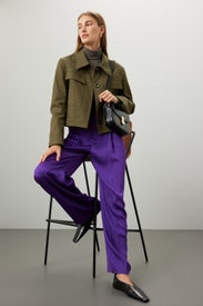 Cropped Cotton Jacket by Tory Burch