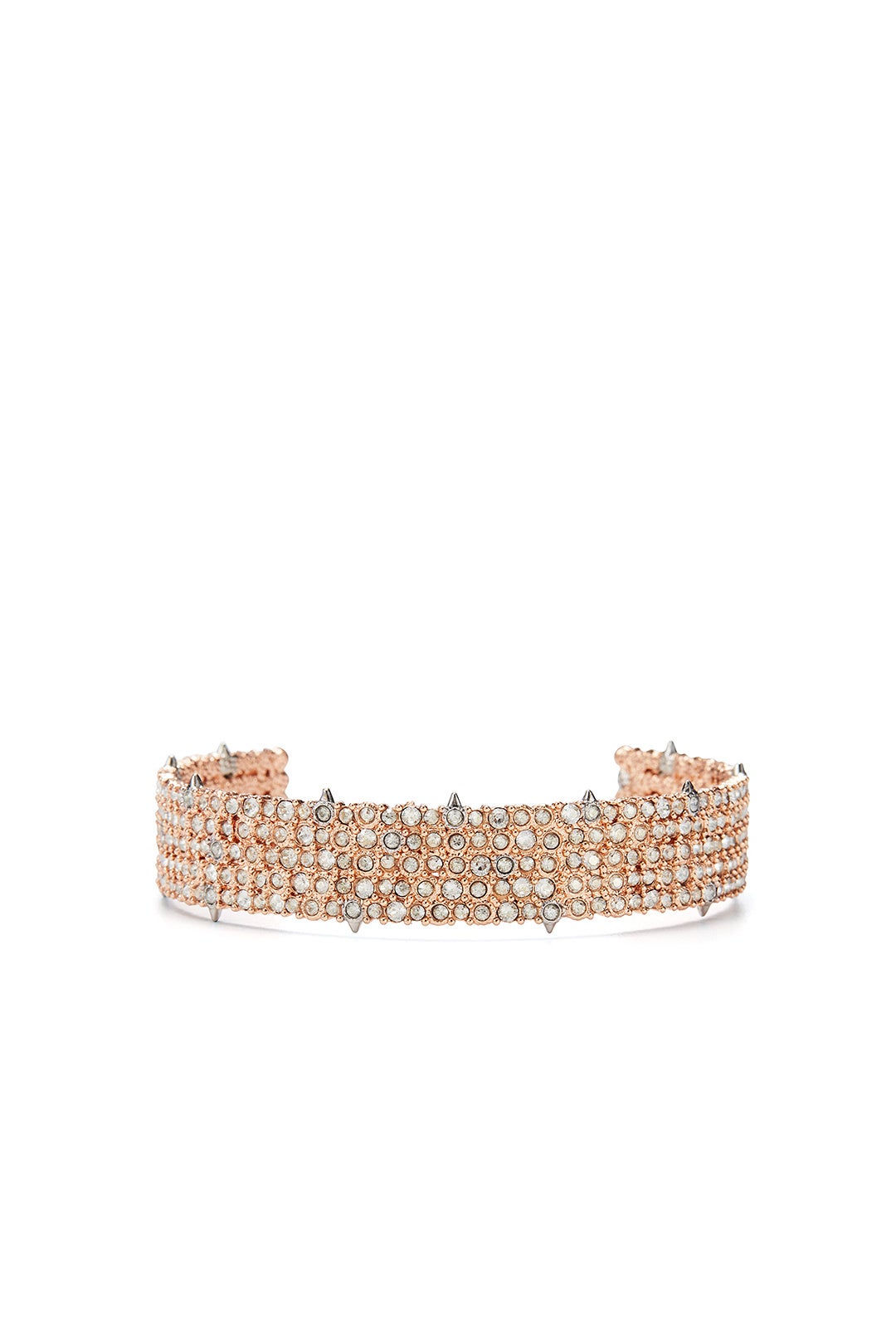 Rose Gold Pave Cuff by Alexis Bittar 0