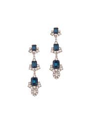 Sapphire Diana Drop Earrings by Ciner