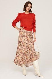 Red Puff Sleeve Sweater by Derek Lam 10 Crosby x RTR