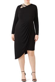 Black Strappy Neckline Dress by ELOQUII