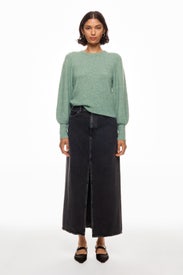 Lia Shirred Sleeve Sweater by Fifteen Twenty