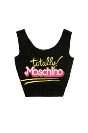 Black Think Pink Tank by Moschino