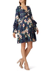 Floral Bell Sleeve Maternity Dress by YUMI KIM