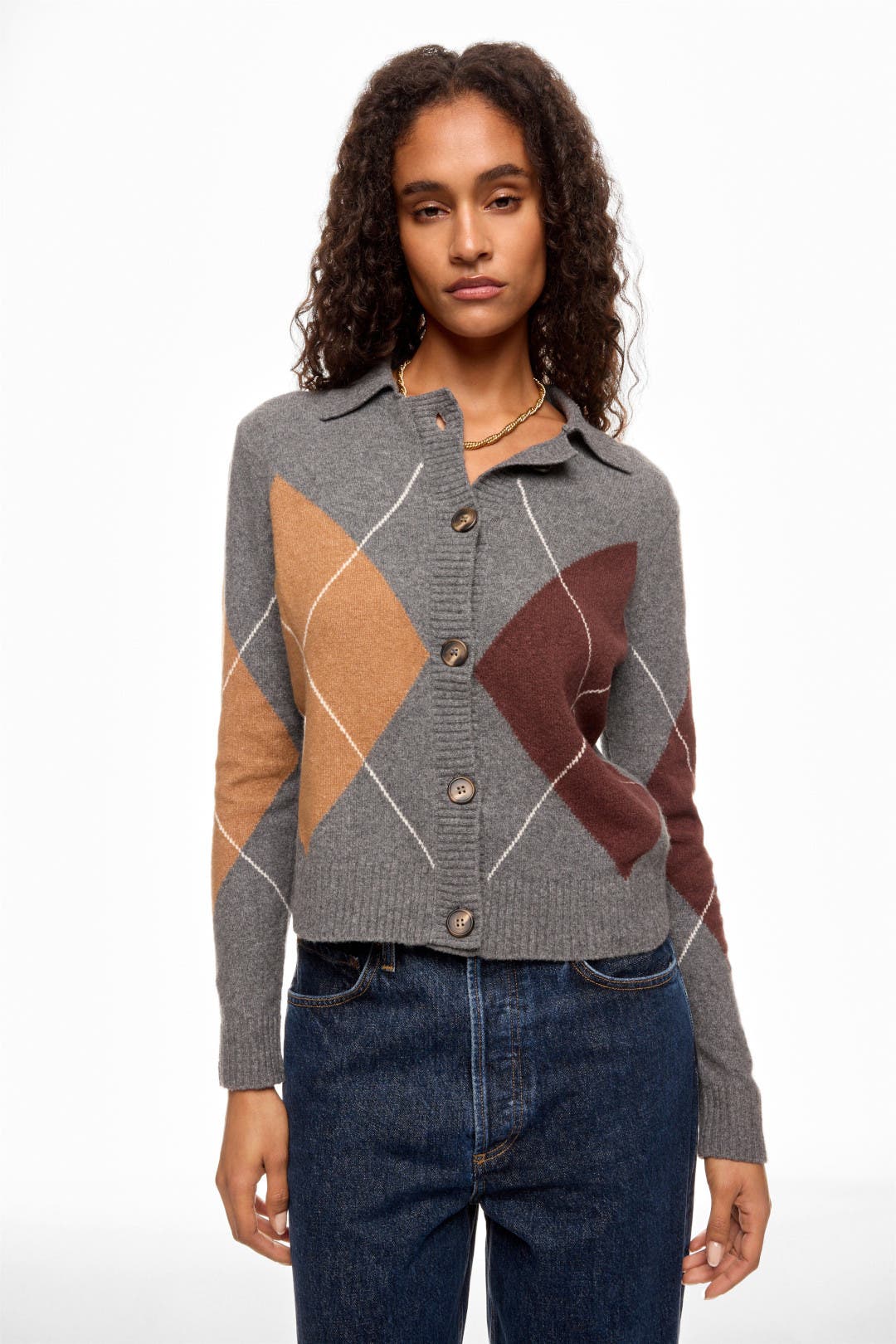 Roman Argyle Sweater by Central Park West | Rent the Runway