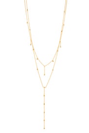 Gold Candice Shimmer Layered Lariat by Gorjana Accessories