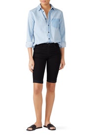 Black Denim Bermuda Shorts by J BRAND