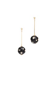 Crystal Dots Ball Drop Earrings by Kenneth Jay Lane