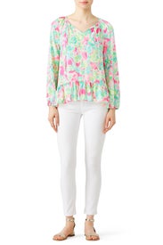 Floral Tensley Top by Lilly Pulitzer