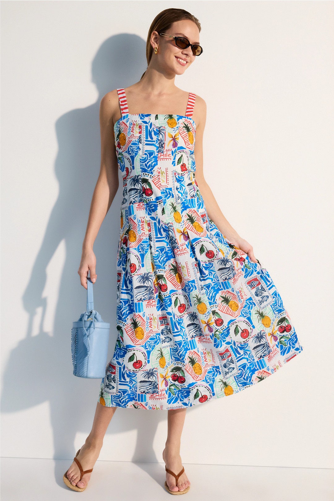 Fruit Print Dixon Dress by Marie Oliver 0