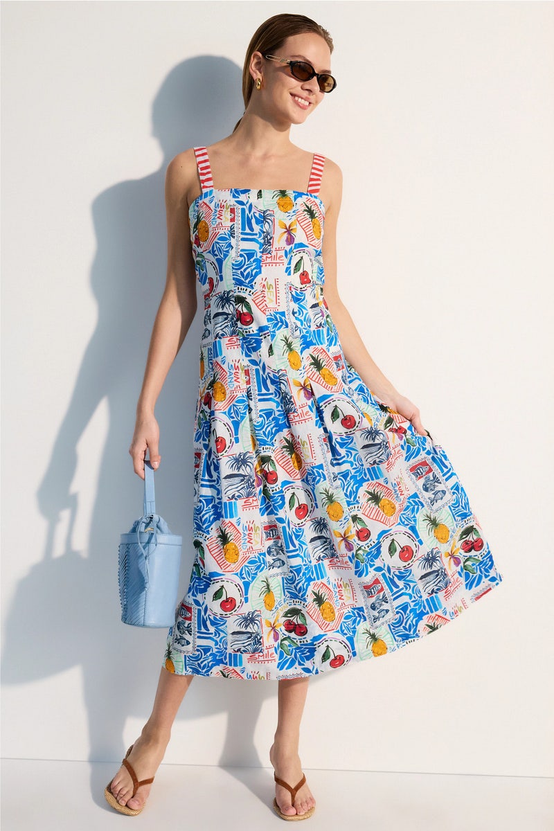 Fruit Print Dixon Dress by Marie Oliver - Photo 0