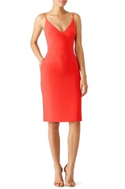 Pink Open Back Sheath by ML Monique Lhuillier