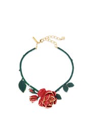 Rose Resin Necklace by Oscar de la Renta